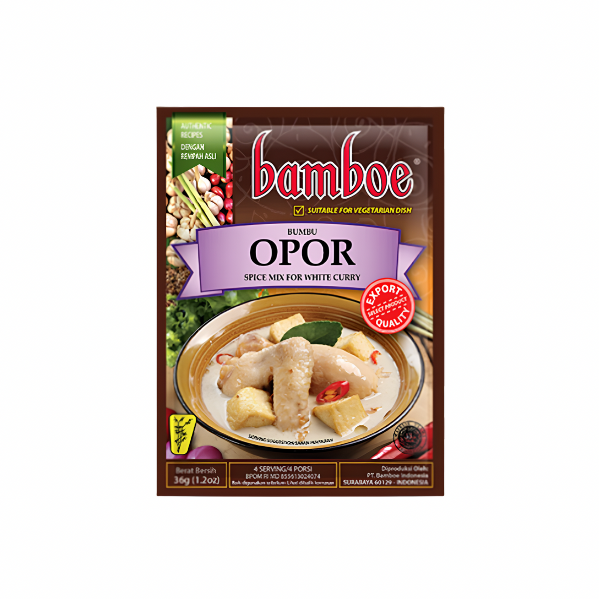 Bamboe Seasoning (Opor White Curry) 36g