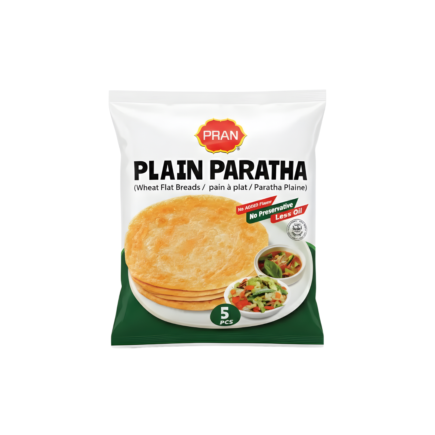 Pran Plain Paratha 5pcs/400g